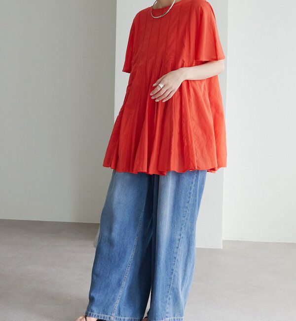  「インドボイルハシゴレースチュニック」|シャツ・ブラウス|