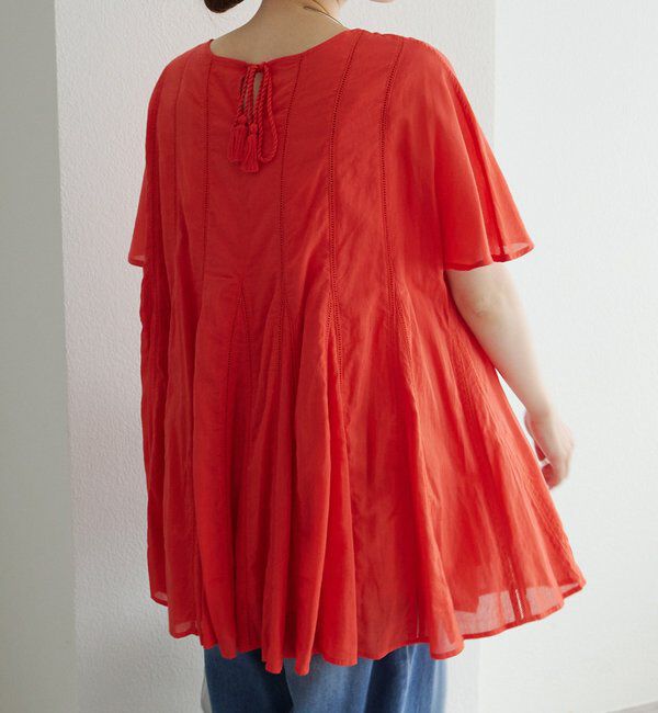  「インドボイルハシゴレースチュニック」|シャツ・ブラウス|