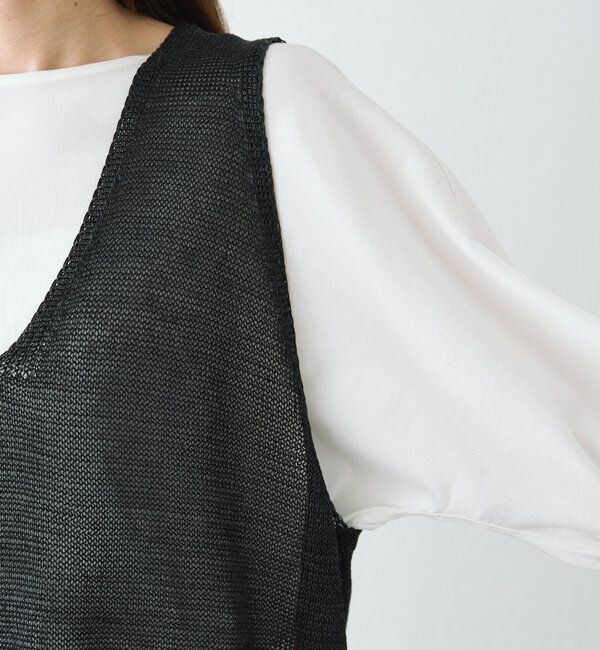  「テープヤーンニットベスト」|ニット・セーター|