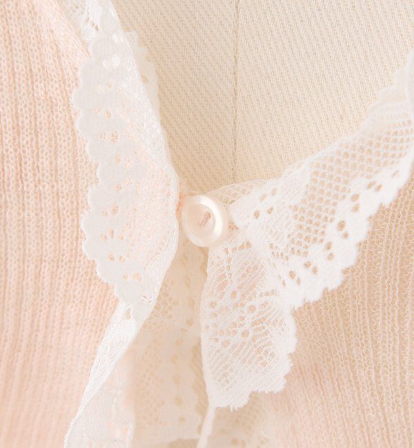  「レース切り替えシアーカーデ」|ニット・セーター|