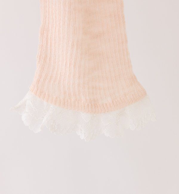  「レース切り替えシアーカーデ」|ニット・セーター|