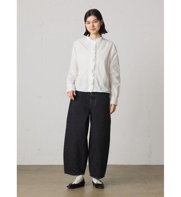 MidiUmi「MidiUmi ハイウエスト カーブデニム」|その他|ブラック