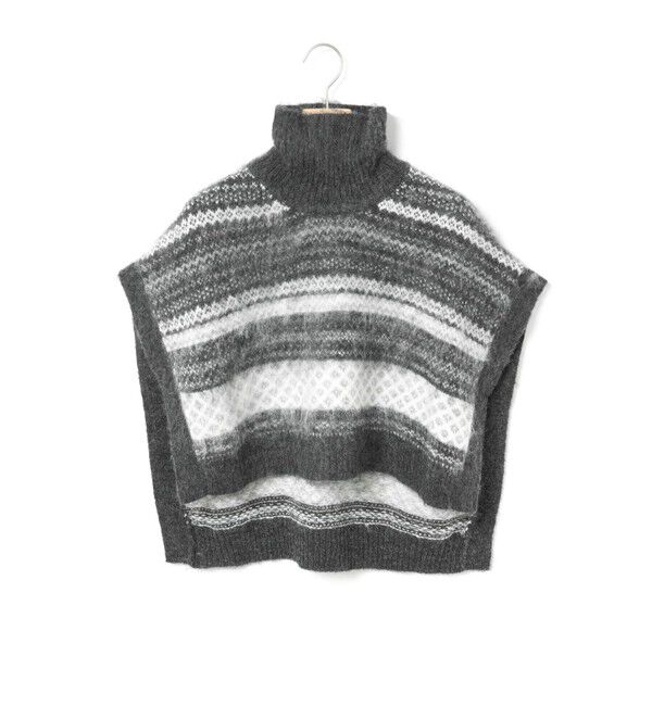 MidiUmi「MidiUmi ケープニット」|ニット・セーター|チャコールグレー