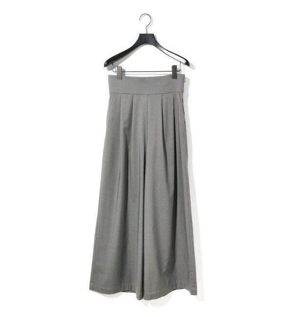 MIDIUMISOLID「MIDIUMISOLID for Ladies ハイウエストワイドパンツ」|その他|グレー
