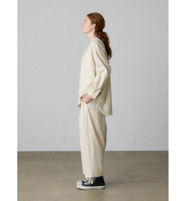 MidiUmi「MidiUmi HOME バンドカラーシャツ」|シャツ・ブラウス|