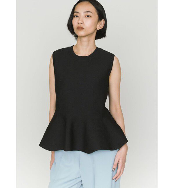 MIDIUMISOLID「MIDIUMISOLID for Ladies ペプラムベスト」|ニット・セーター|