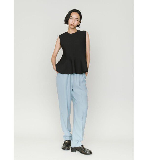 MIDIUMISOLID「MIDIUMISOLID for Ladies ペプラムベスト」|ニット・セーター|