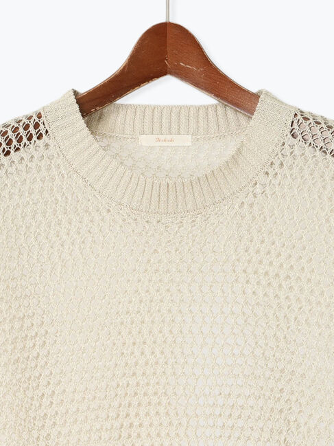 Te chichi「ラメメッシュニットベスト」|ダウンベスト・ベスト|