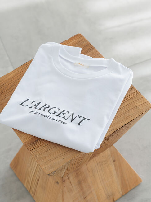 Te chichi「発泡ロゴプリントTシャツ」|Tシャツ・カットソー|