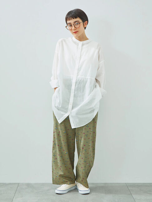 SM2「シアーバンドカラーシャツ」|シャツ・ブラウス|