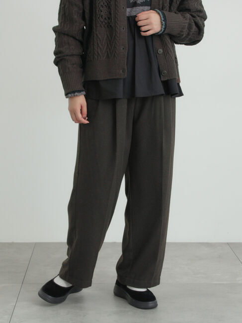 Samansa Mos2「【帯電防止裏地】ツータックストレートパンツ《M/Lサイズ》」|その他|