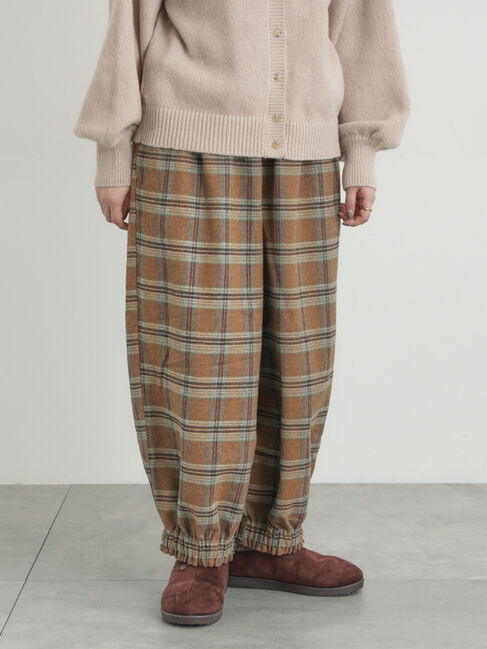 Samansa Mos2「【帯電防止裏地】ヘリンボーンバルーンパンツ《M/Lサイズ》」|その他|