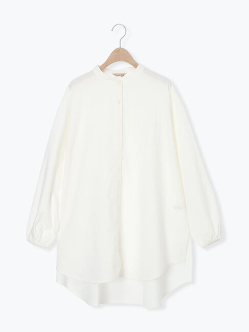 Samansa Mos2「【保温加工】チュニック」|シャツ・ブラウス|オフホワイト