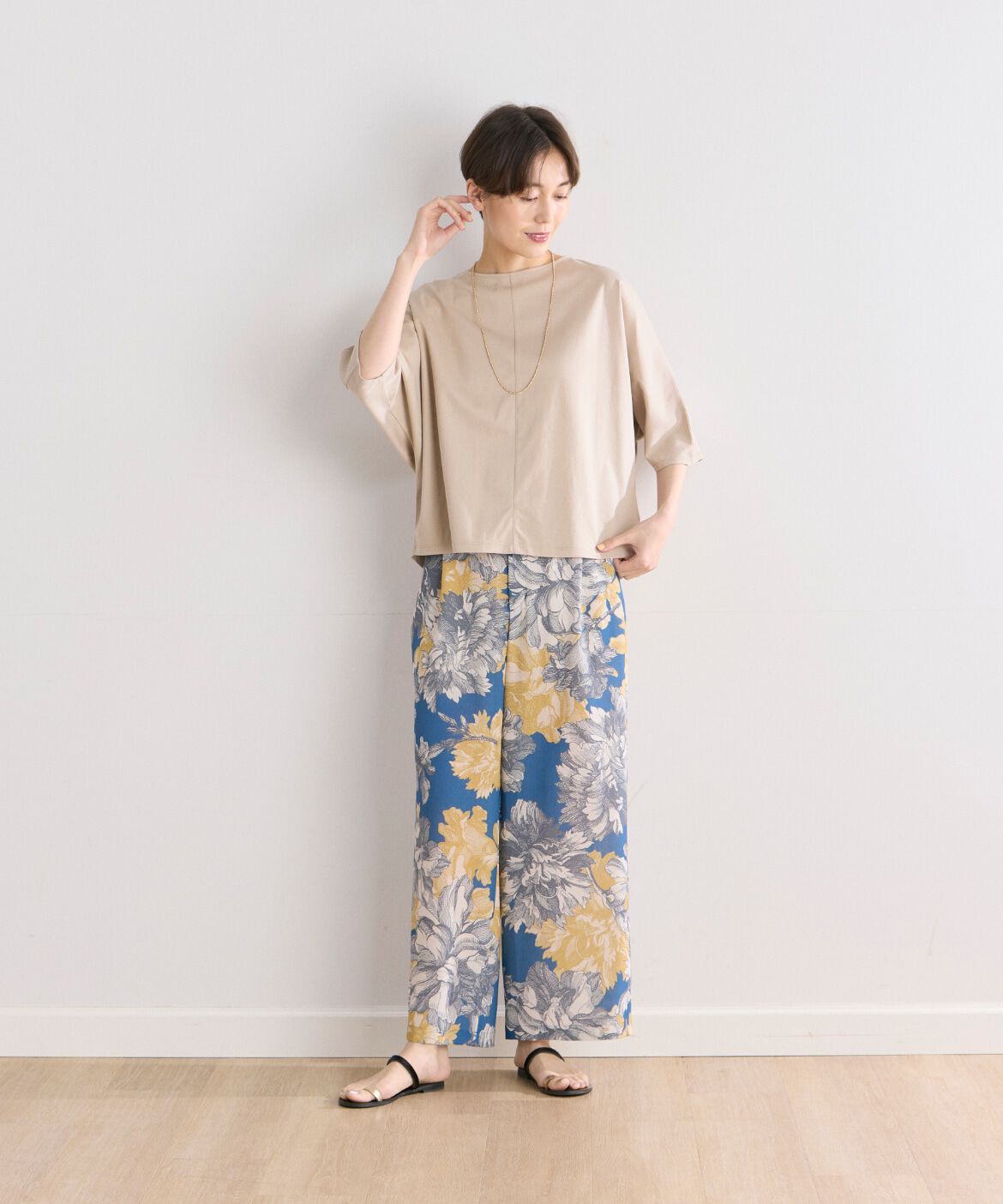 7-IDconcept.「《大きいサイズ》バックタックドルマンカットソー」|Tシャツ・カットソー|