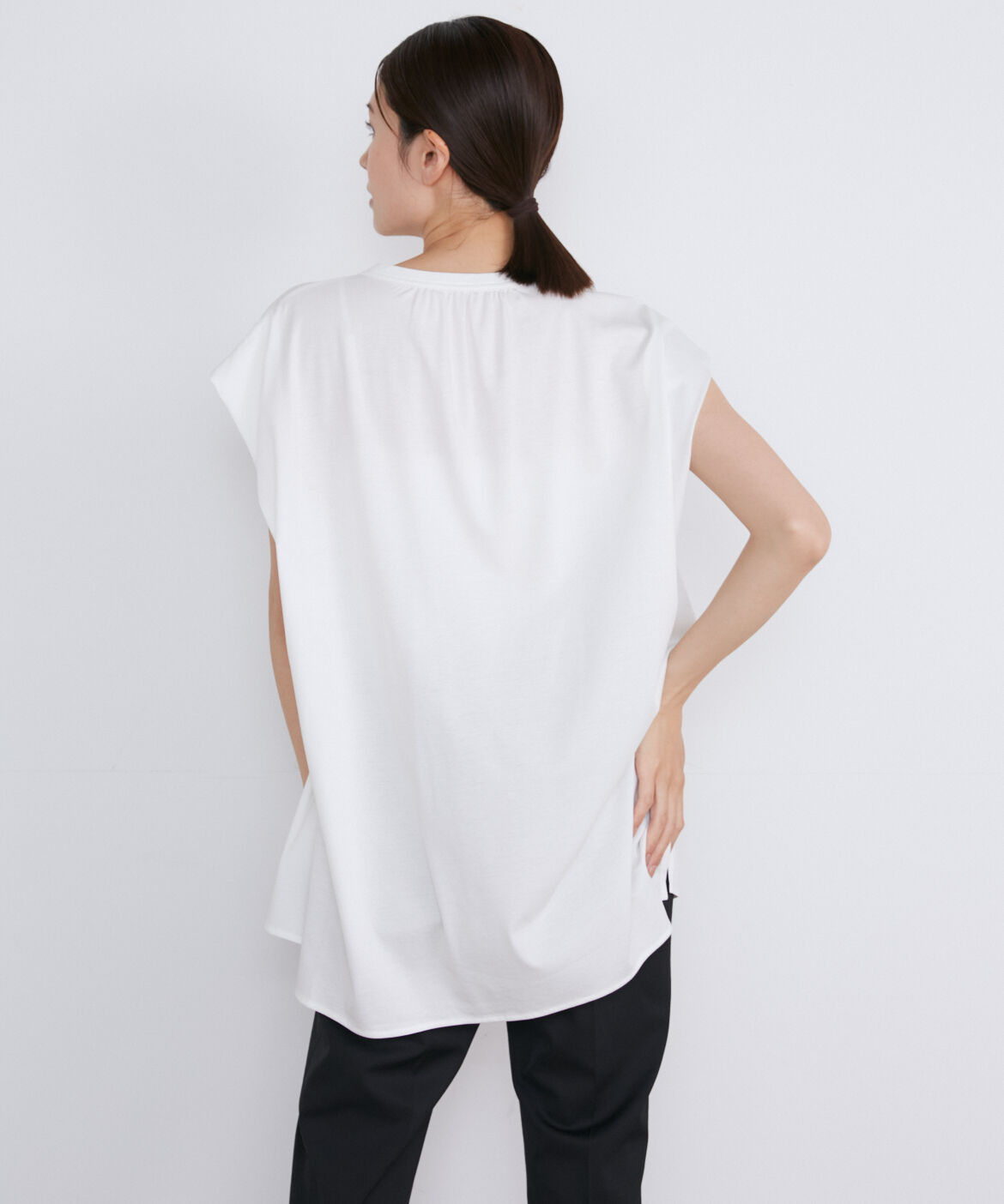 INED「フレンチスリーブブラウス」|Tシャツ・カットソー|