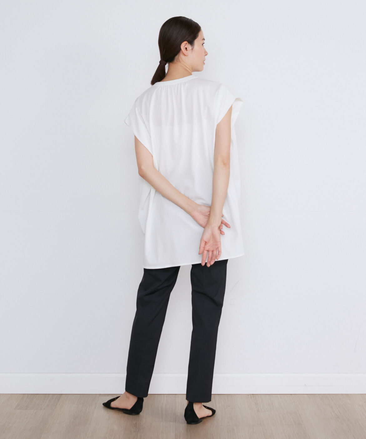 INED「フレンチスリーブブラウス」|Tシャツ・カットソー|