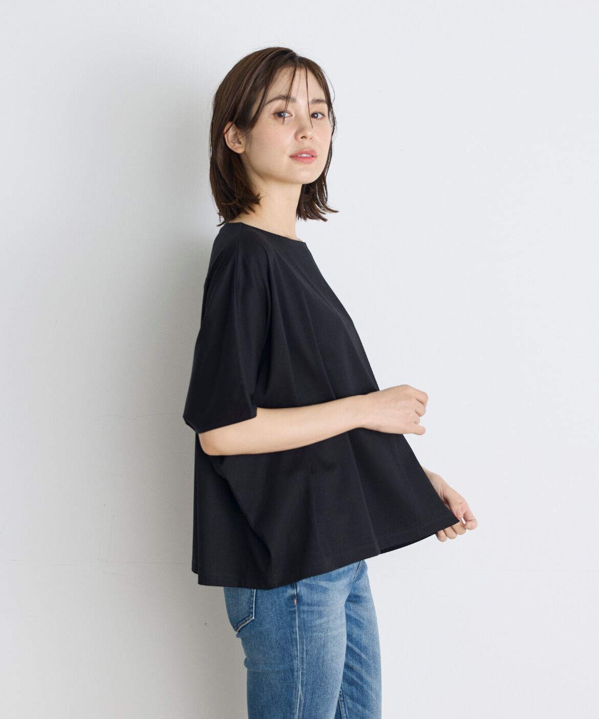 7-IDconcept.「《大きいサイズ》ビッグシルエットカットソー《SUPER COOL TOUCH COTTON》」|Tシャツ・カットソー|