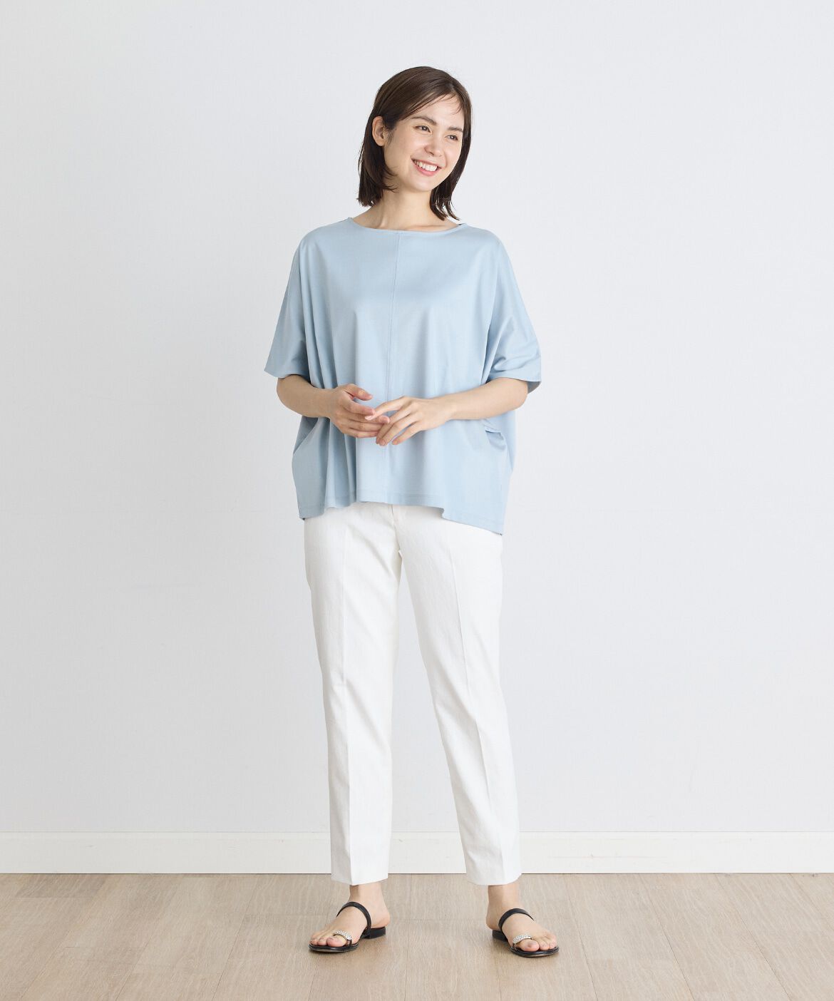 7-IDconcept.「《大きいサイズ》ビッグシルエットカットソー《SUPER COOL TOUCH COTTON》」|Tシャツ・カットソー|