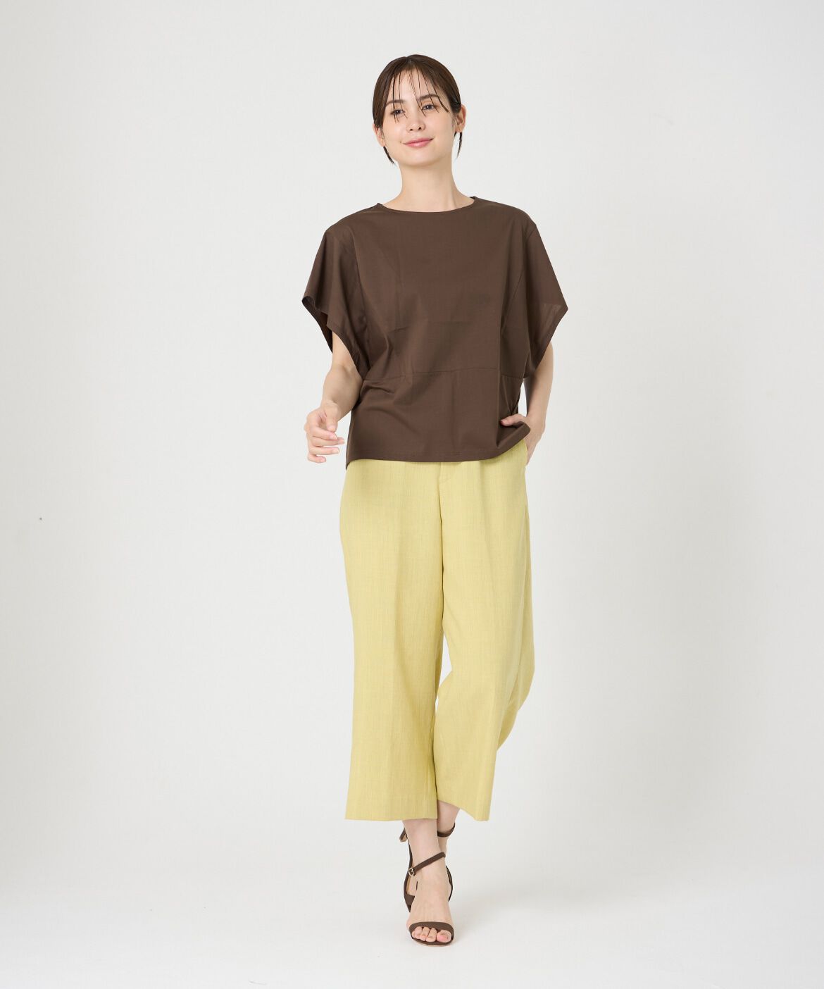 7-IDconcept.「《大きいサイズ》デザインスリーブカットソー」|Tシャツ・カットソー|