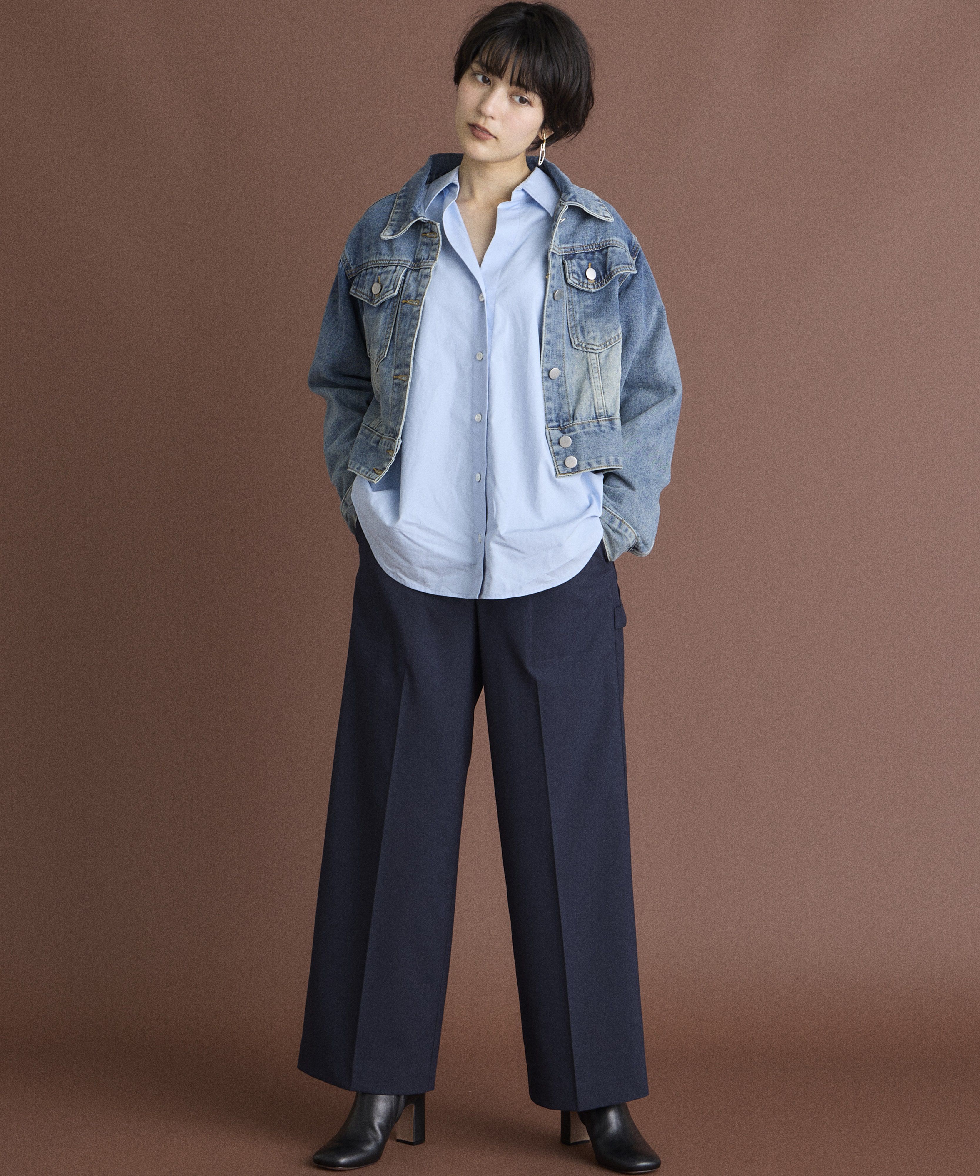 INED「《INED CLARO》デニムジャケット」|デニムジャケット|