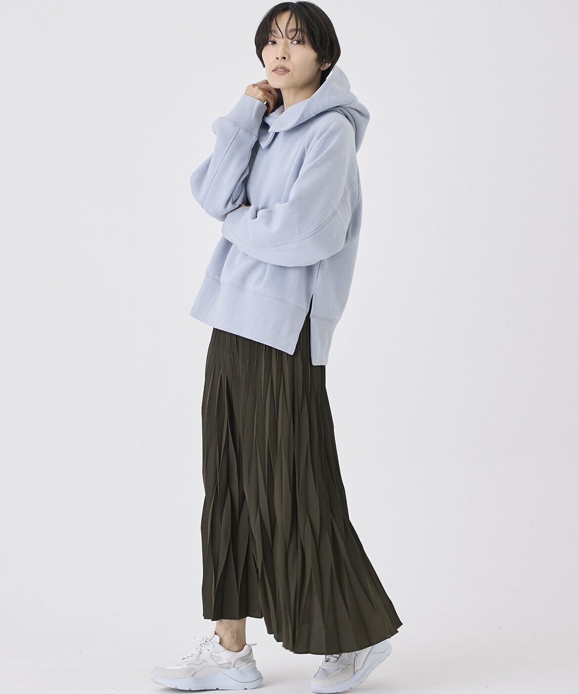 INED「《INED CLARO》裏起毛フーディ」|パーカー|