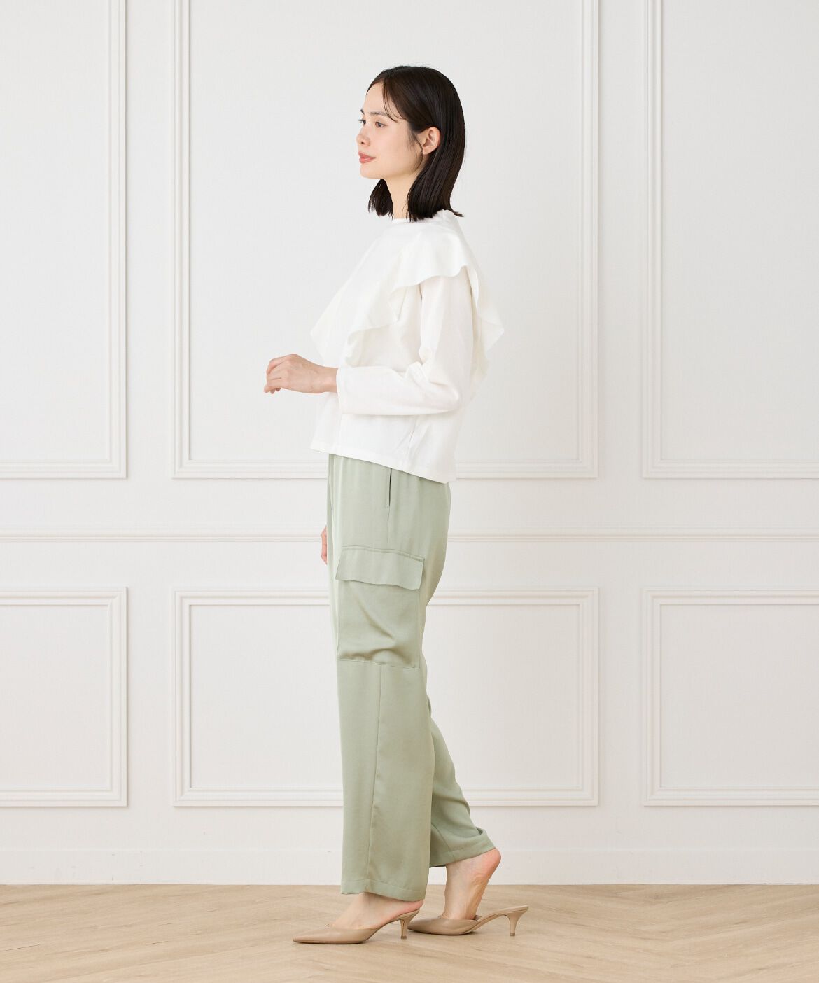 7-IDconcept.「フレアー切替プルオーバー」|Tシャツ・カットソー|