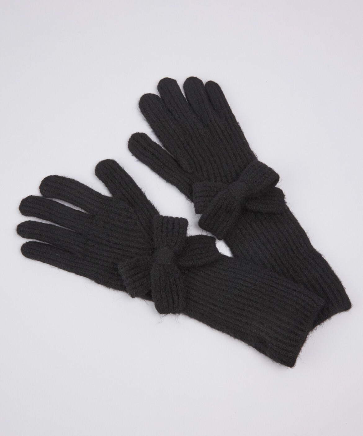 Maglie le cassetto「リボングローブ」|手袋|ブラック