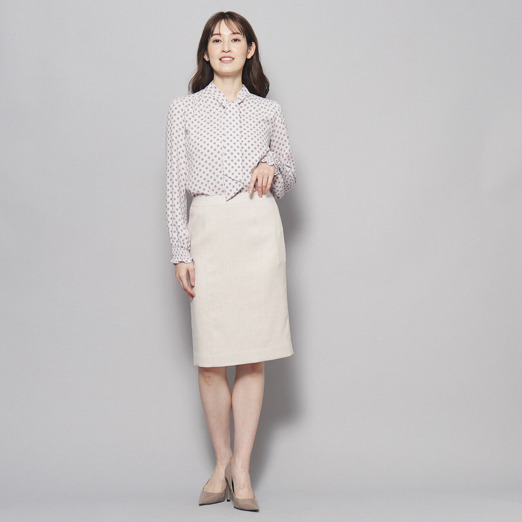 COUP DE CHANCE「【洗える／日本製】麻調タイトスカート」|スカート|