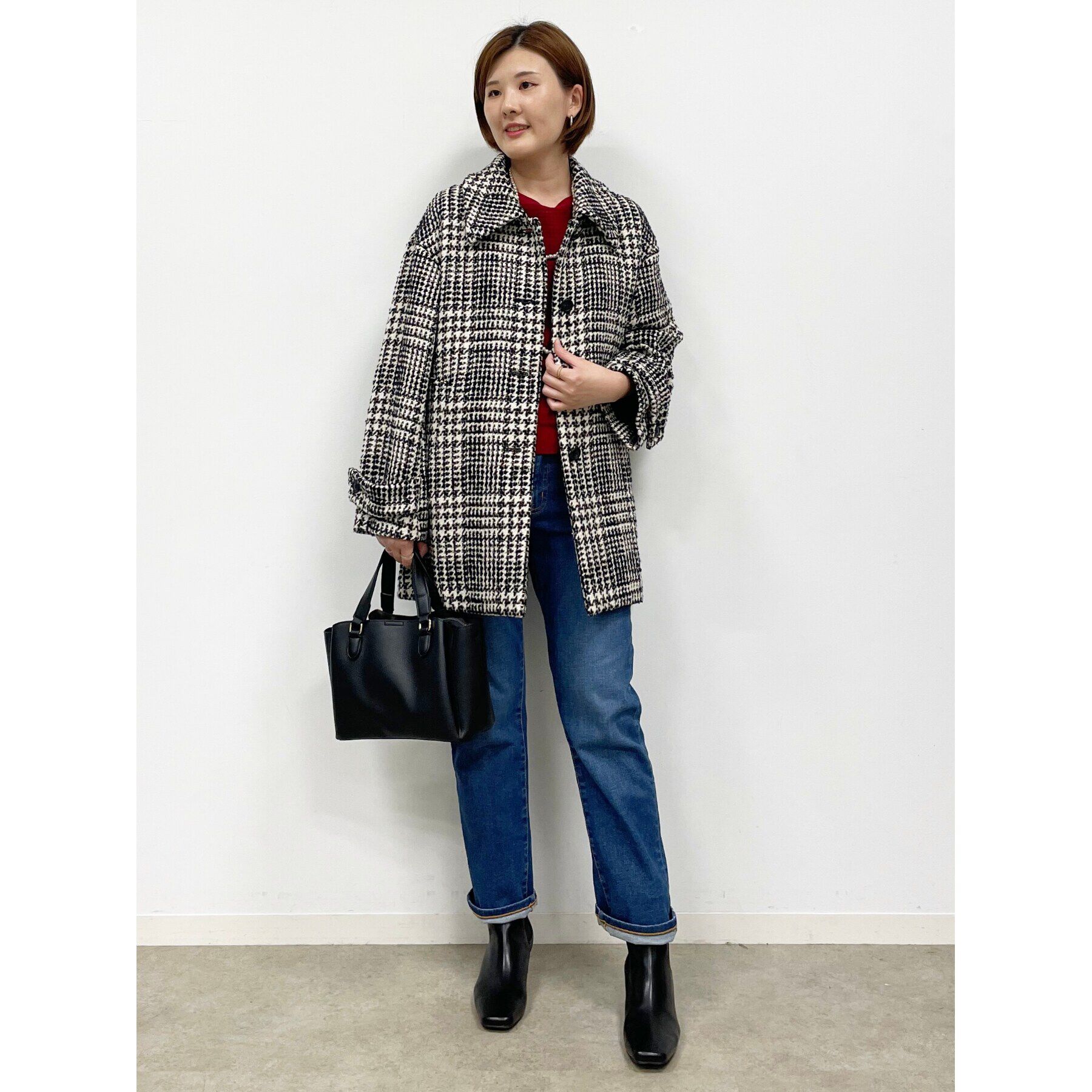 Reflect「【洗える】ストレートシルエットストレッチデニム」|デニム|