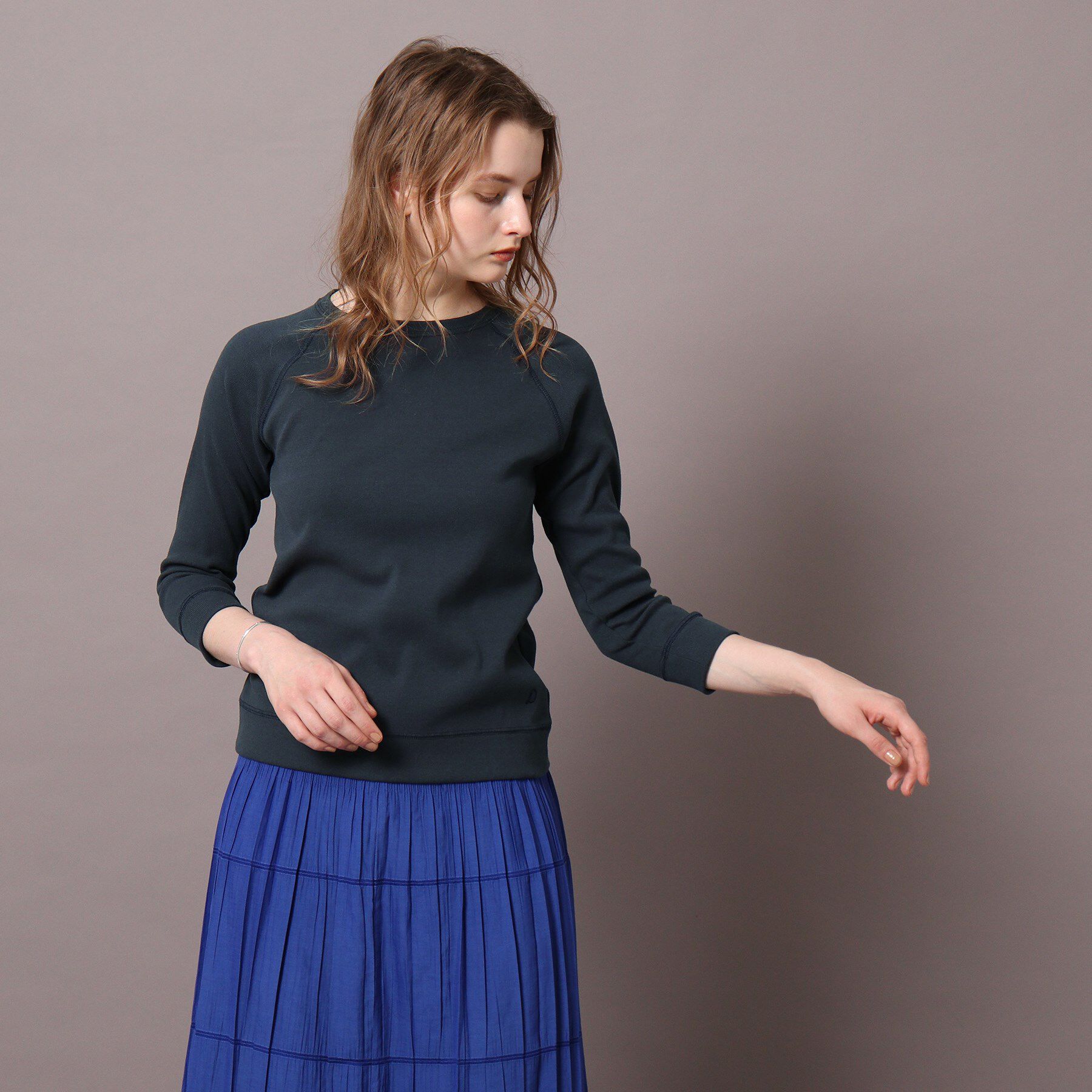 DRESSTERIOR「ラグランスリーブコットンプルオーバー」|パーカー|