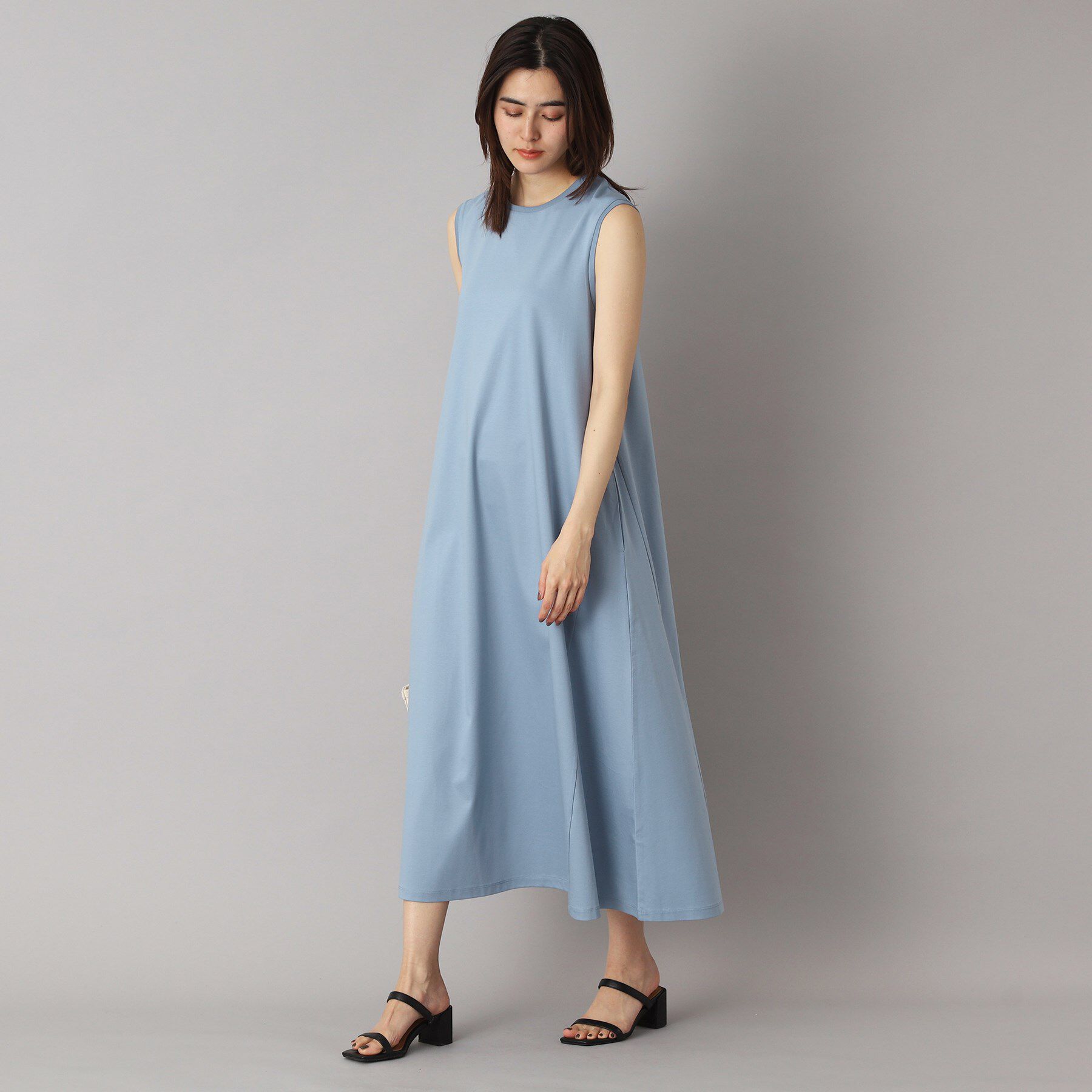 DRESSTERIOR「【ポケットあり/接触冷感/抗菌防臭/消臭】アイスクリアコットンワンピース」|ワンピース|