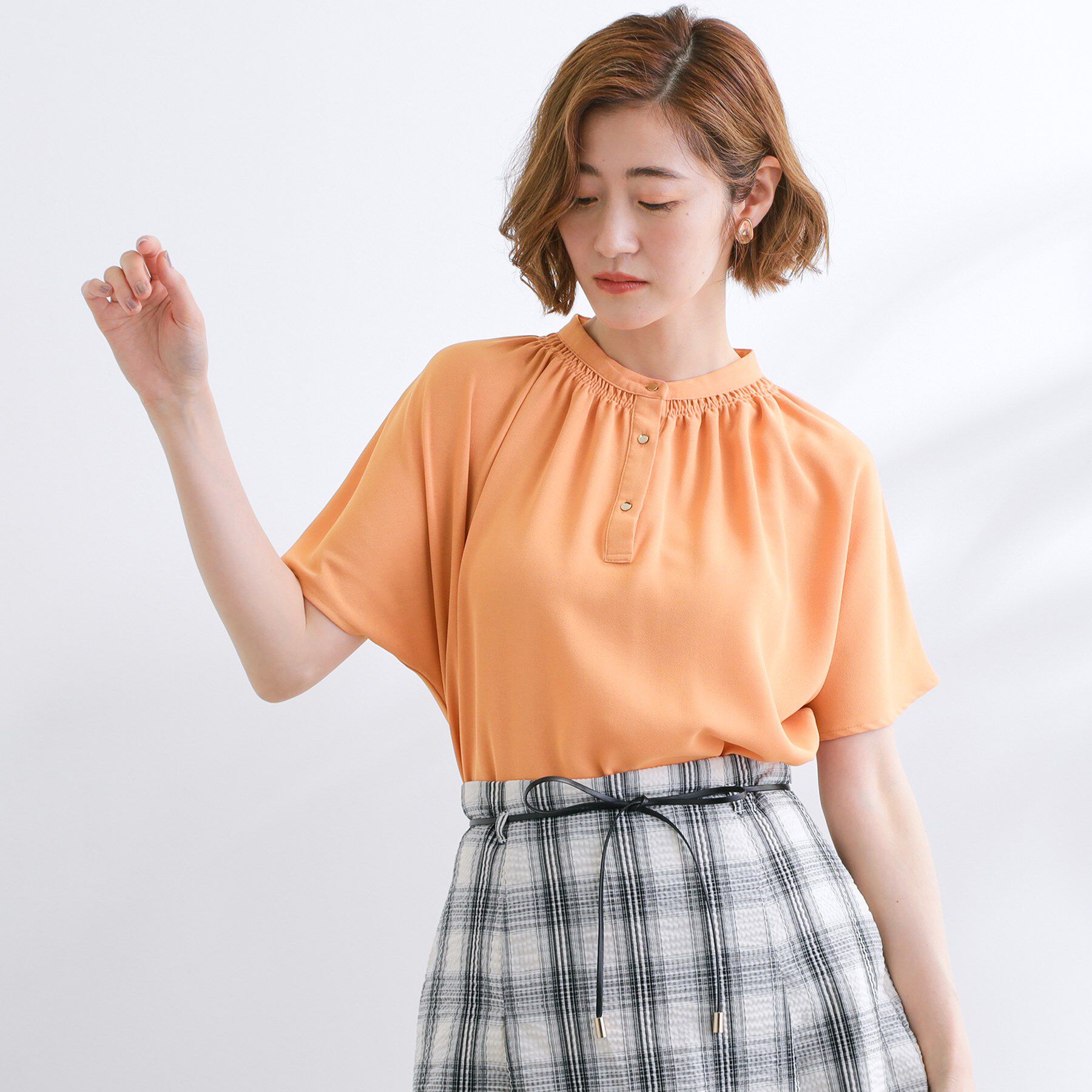 grove「【さらりと着られる/二の腕カバー】多機能ドルマンスリーブブラウス」|シャツ・ブラウス|