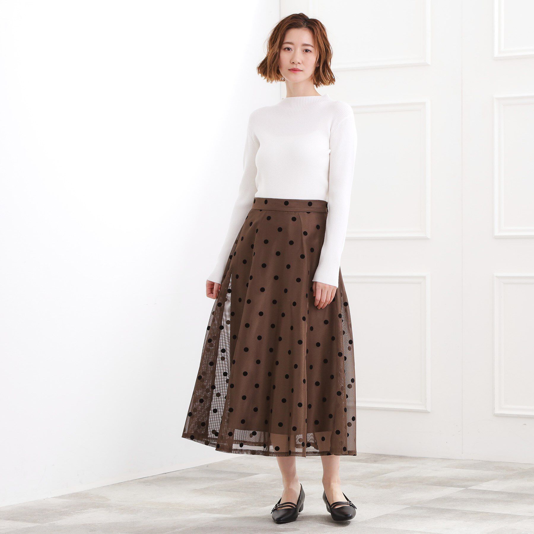 grove「ベーシックリブニットプルオーバー」|ニット・セーター|