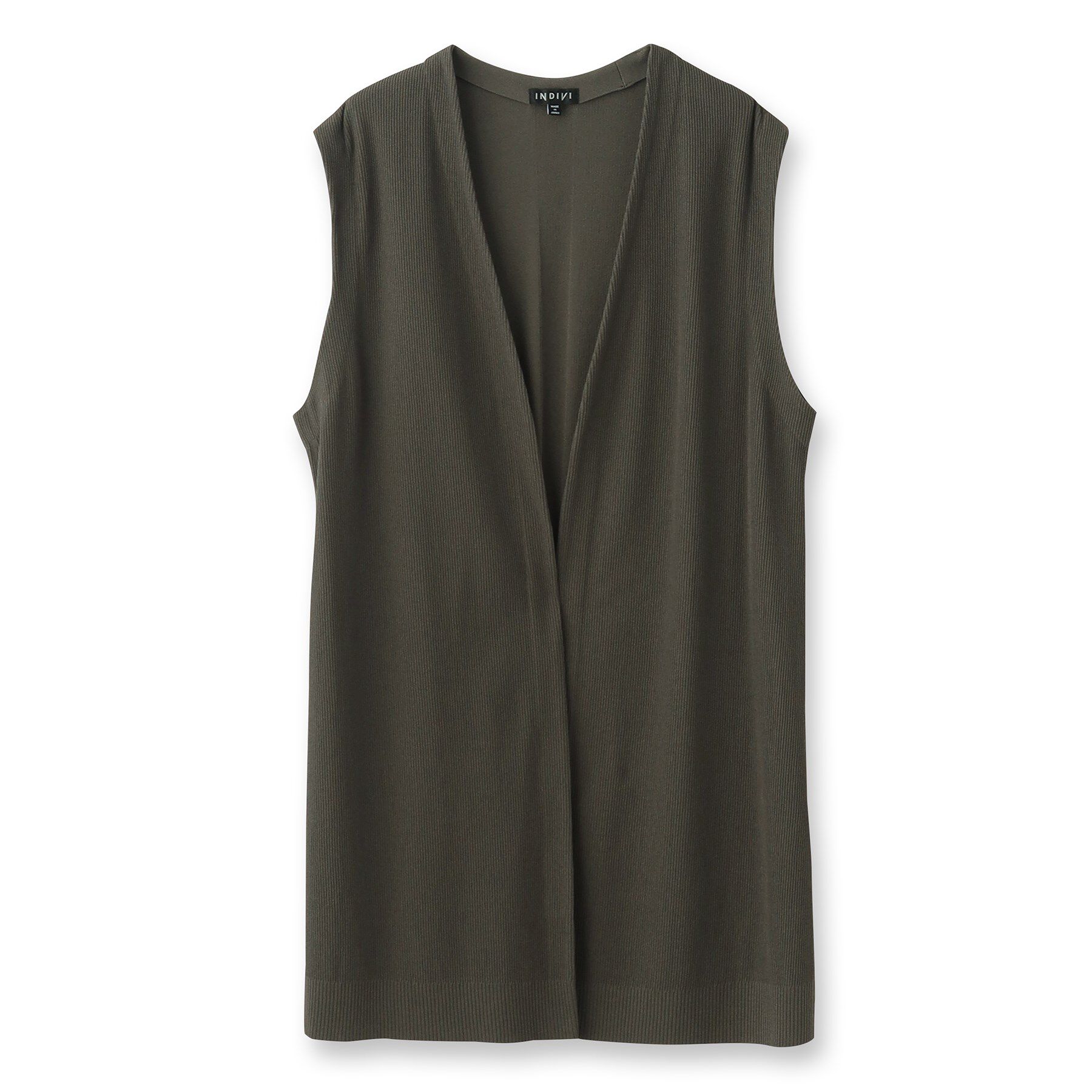 INDIVI「【SETUP可能／トレンド感◎】ジレニットカーディガン」|ベスト・ジレ|