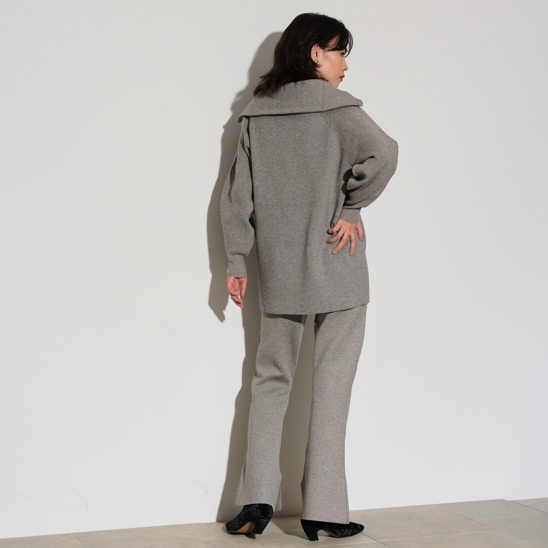 GALLEST「ニットアップジッププルオーバー」|ニット・セーター|