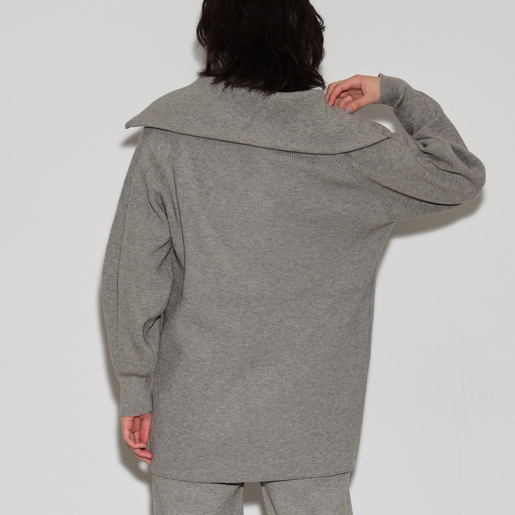 GALLEST「ニットアップジッププルオーバー」|ニット・セーター|