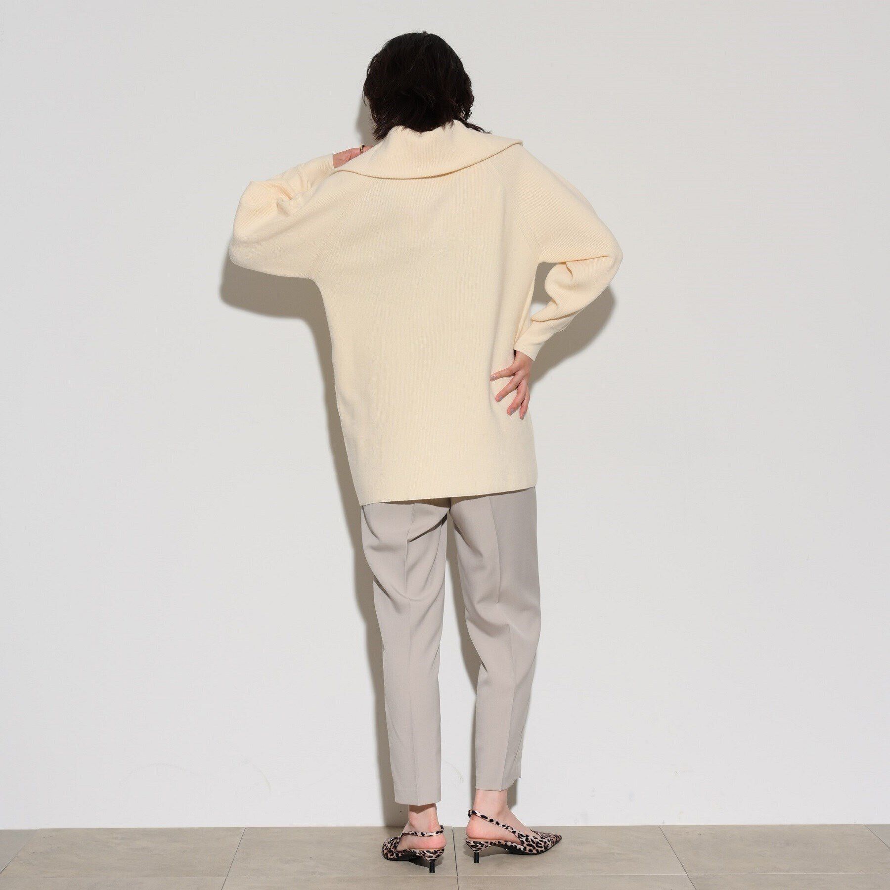 GALLEST「ニットアップジッププルオーバー」|ニット・セーター|