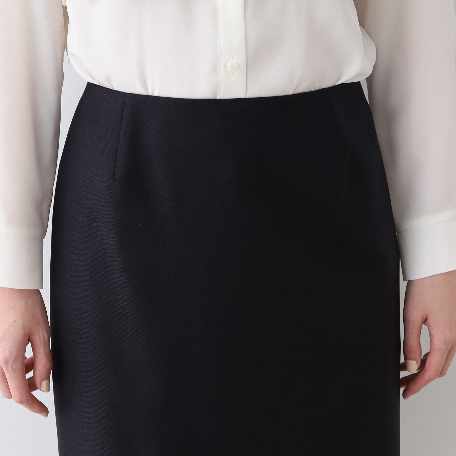 INDIVI「【日本製／インポート素材】ウールストレッチ ストレートスカート」|スーツ|