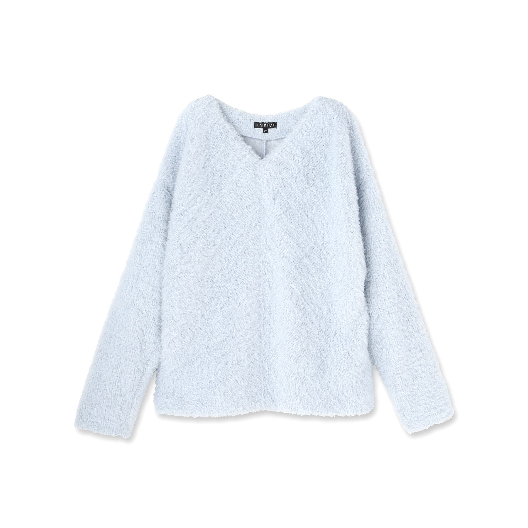 INDIVI「【洗える】エアリーシャギートップス」|Tシャツ・カットソー|