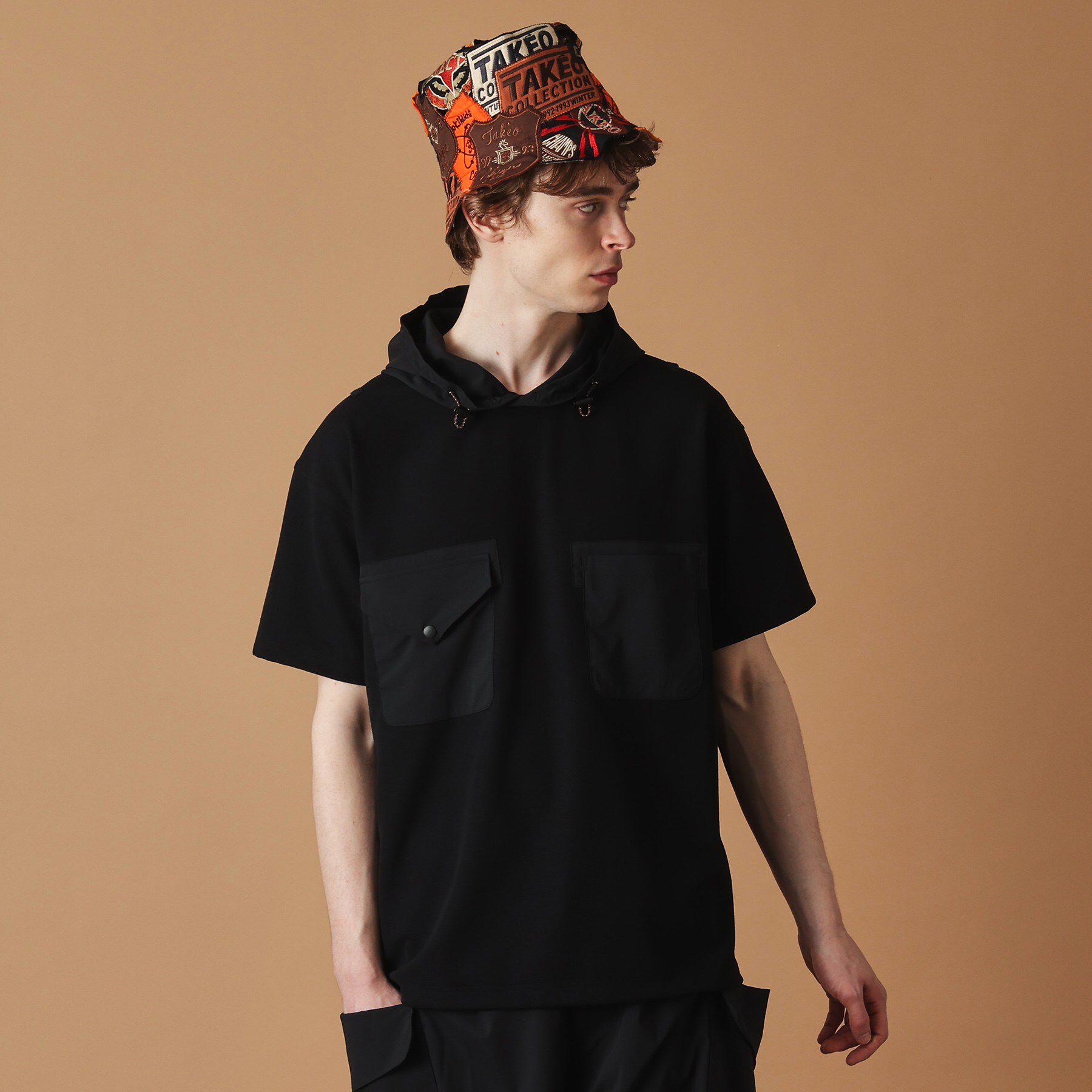 40CARATS&525「フード付き半袖Tシャツ」|Tシャツ・カットソー|