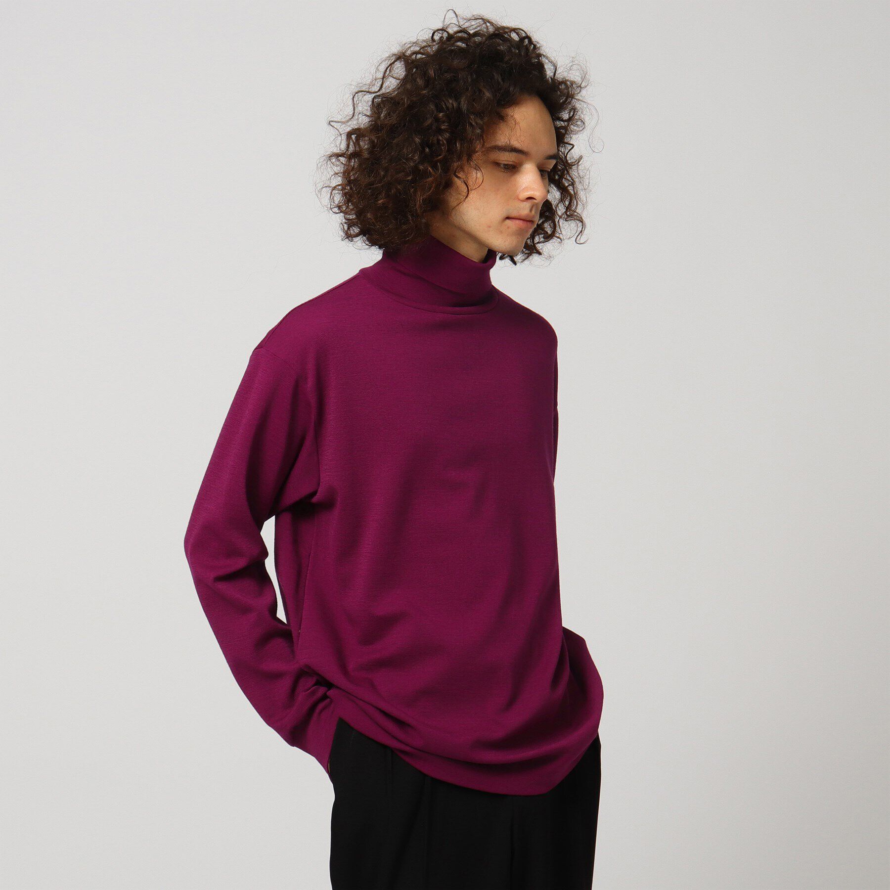 tk.TAKEO KIKUCHI「【S～3L】ミラノリブタートルネックニットソー（ユニセックスアイテム）」|Tシャツ・カットソー|ﾚｯﾄﾌﾟﾗﾑ(075)