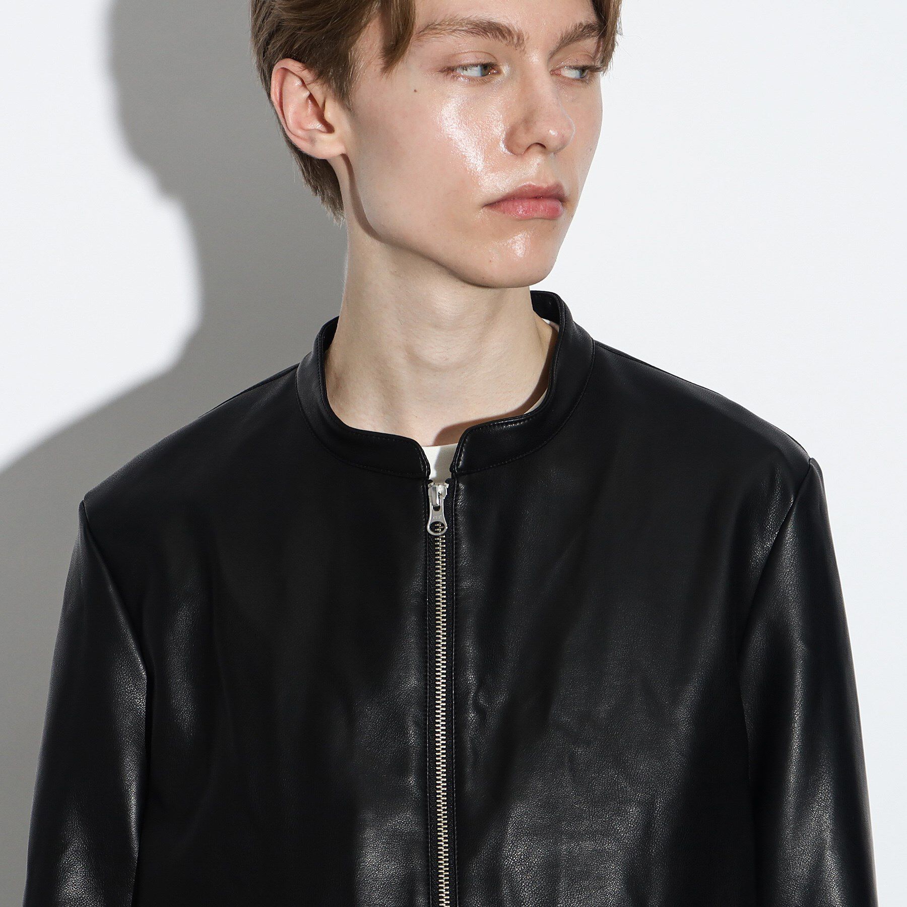 tk.TAKEO KIKUCHI「【WEB限定】シンセティックレザーシングルライダースジャケット」|ライダースジャケット|