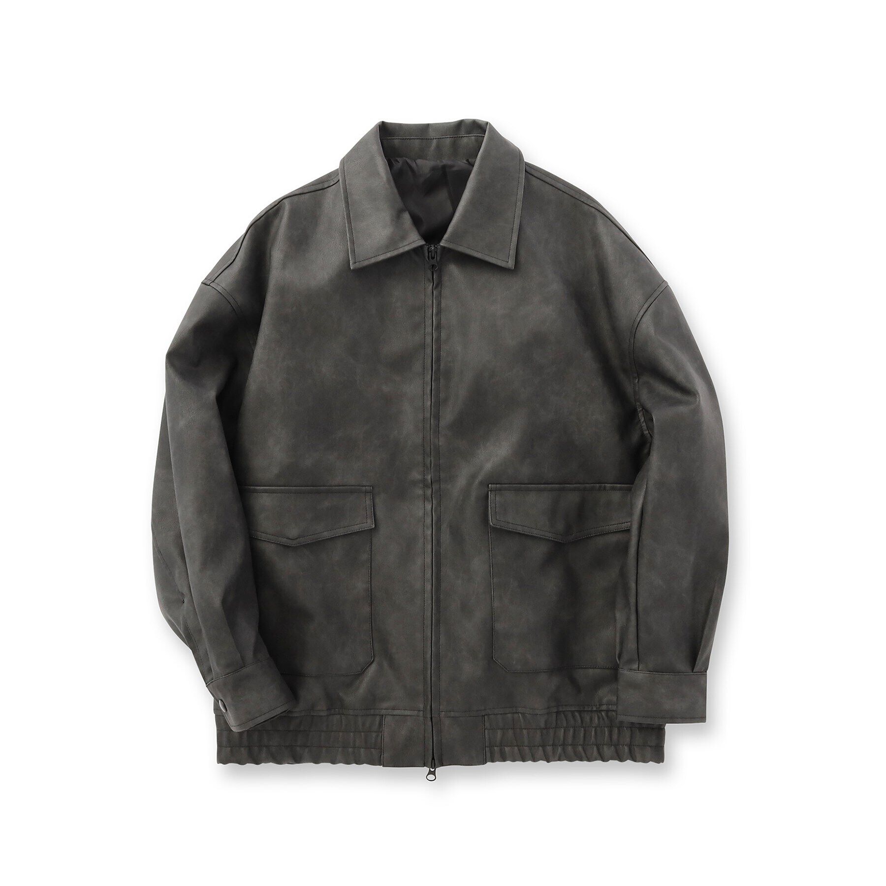 tk.TAKEO KIKUCHI「A－2シンセティックレザーブルゾン」|ブルゾン・スタジャン|