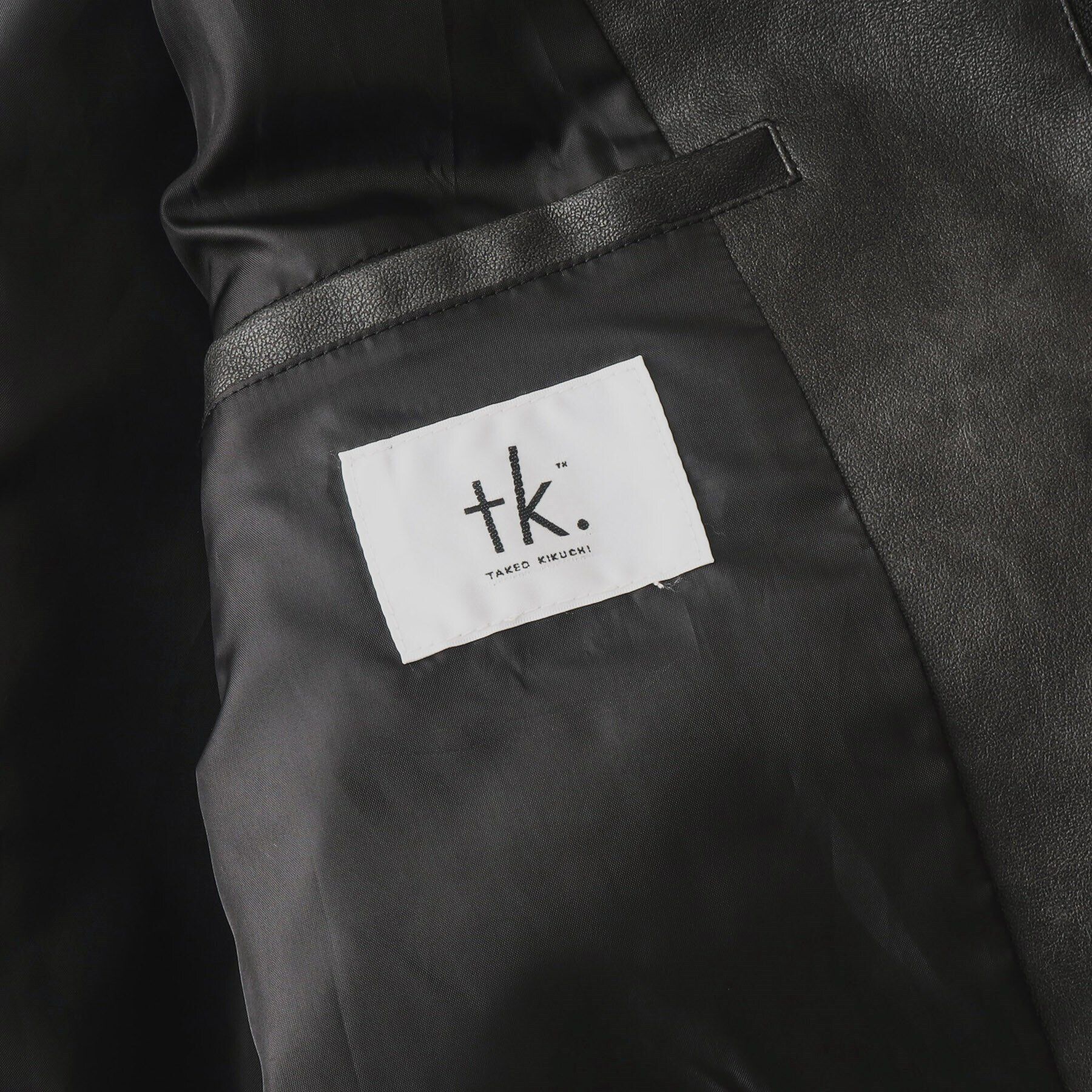 tk.TAKEO KIKUCHI「A－2シンセティックレザーブルゾン」|ブルゾン・スタジャン|