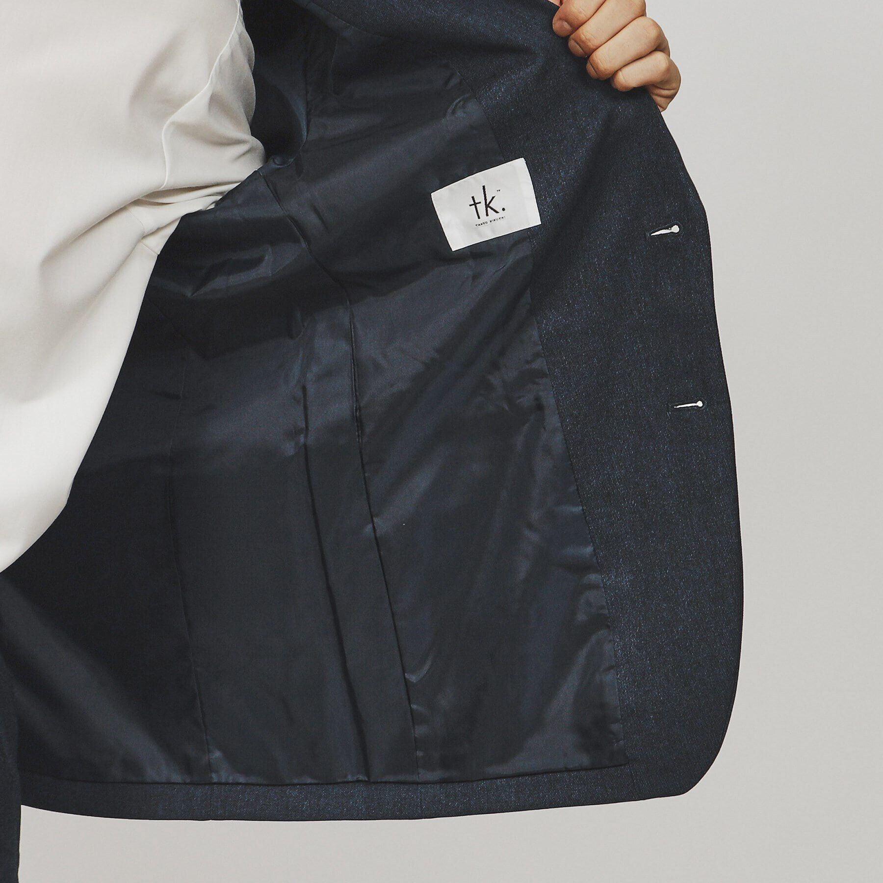 tk.TAKEO KIKUCHI「【上下2点セット】エステルサージセットアップ／ビジネス対応可」|スーツ|