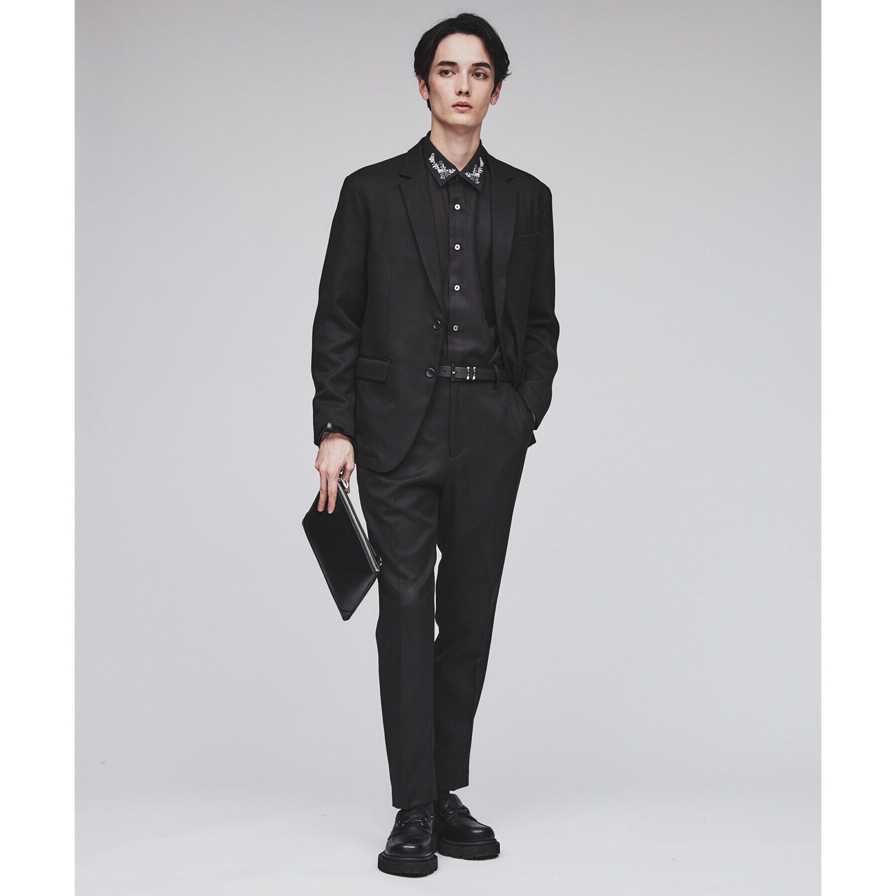 tk.TAKEO KIKUCHI「【上下2点セット】エステルサージセットアップ／ビジネス対応可」|スーツ|