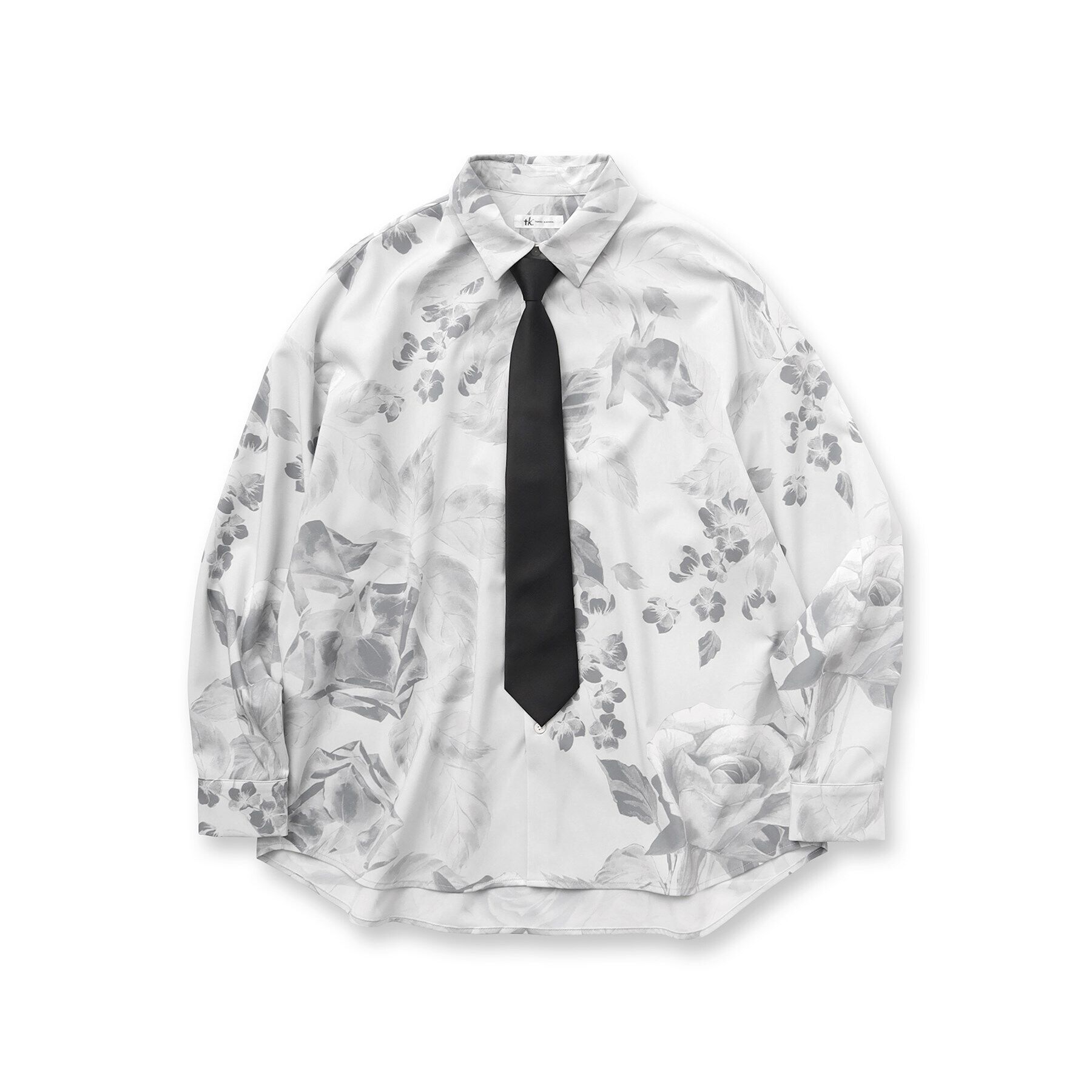 tk.TAKEO KIKUCHI「【ネクタイ付】フラワープリントシャツ」|シャツ・ブラウス|