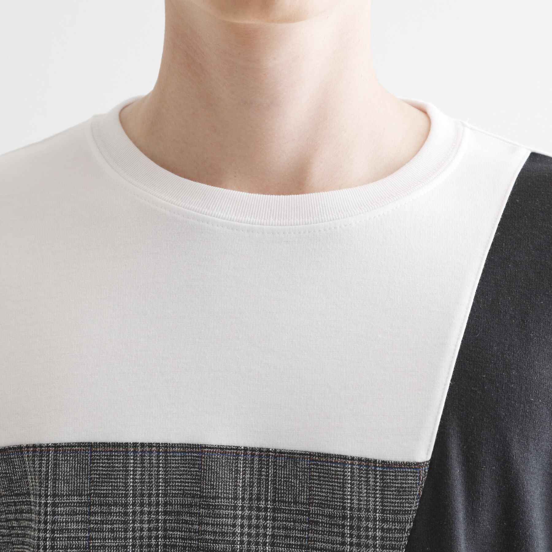 tk.TAKEO KIKUCHI「ブロック切替半袖Tシャツ」|Tシャツ・カットソー|