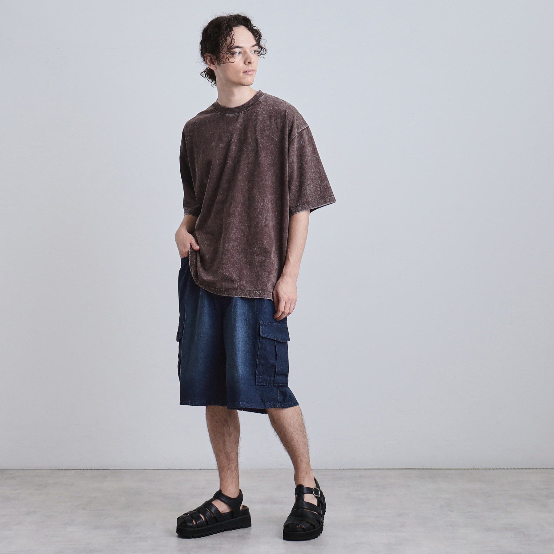 tk.TAKEO KIKUCHI「デニムカーゴショーツ」|その他|
