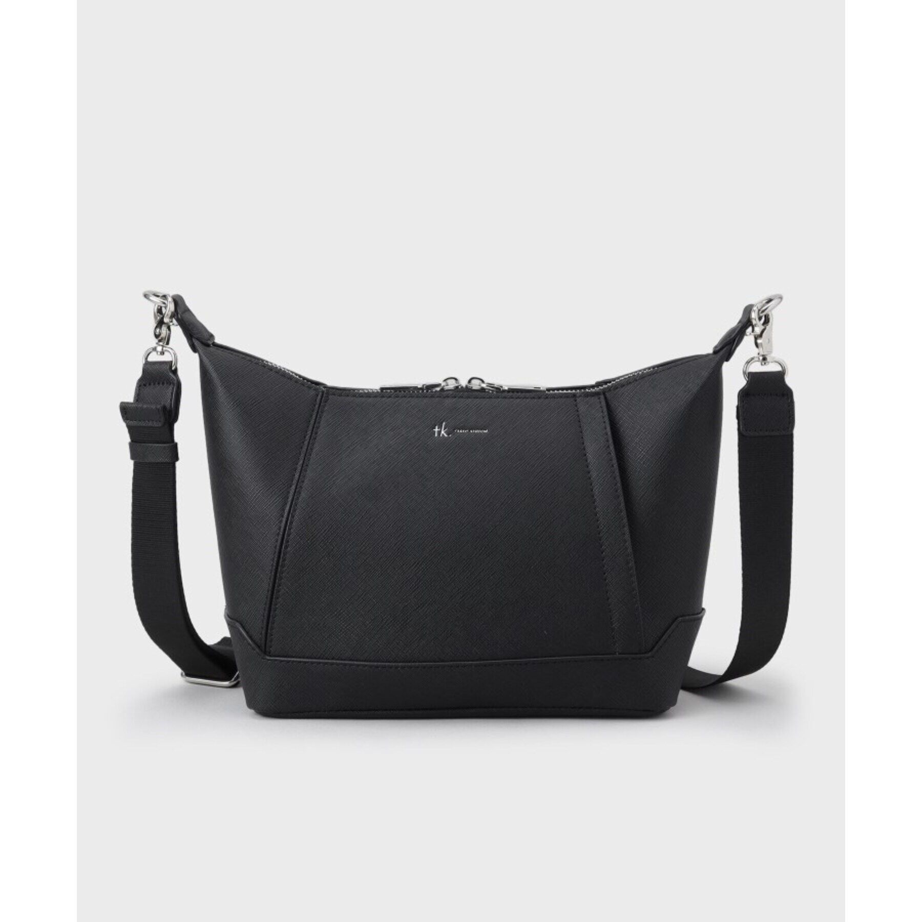 tk.TAKEO KIKUCHI「レクタングルショルダーバッグ」|ショルダー・メッセンジャー|ブラック(119)